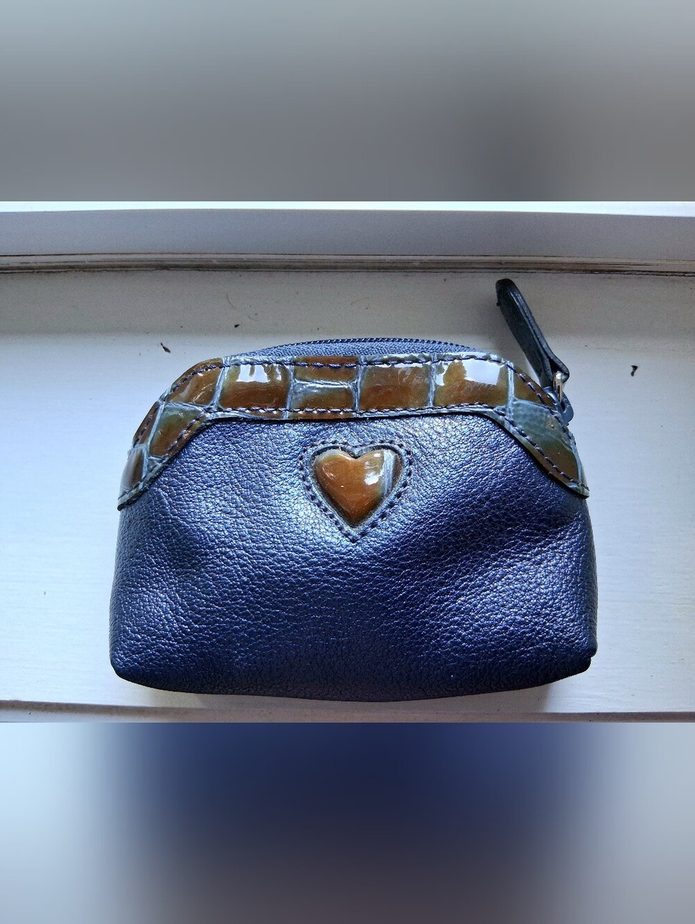 Brighton navy coin purse